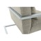 Armen Living Skyline Modern Accent Chair In Gray Linen and Steel Legs LCSKCHGR - alternate 2
